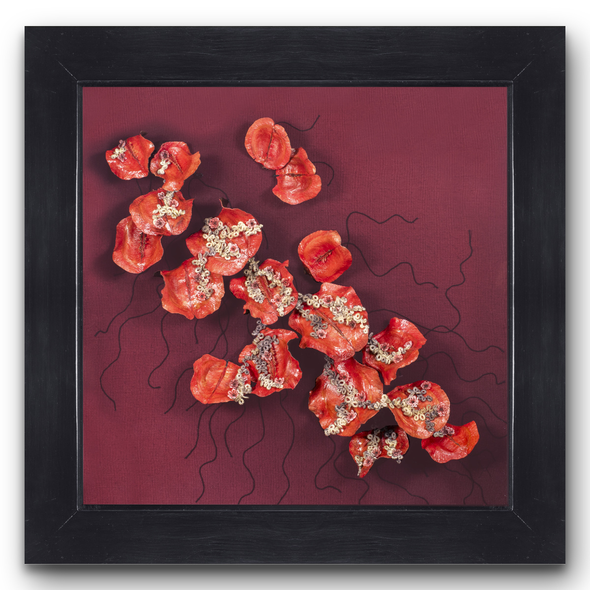 fine art textile sculpture tatted lace