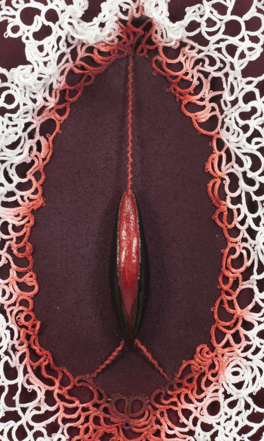 fine art textile sculpture tatted lace