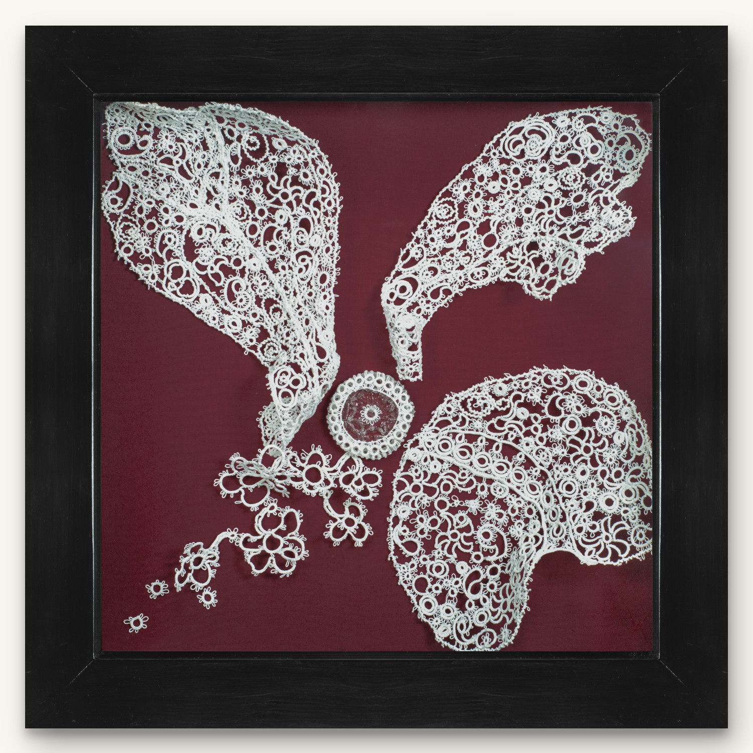 fine art textile sculpture tatted lace