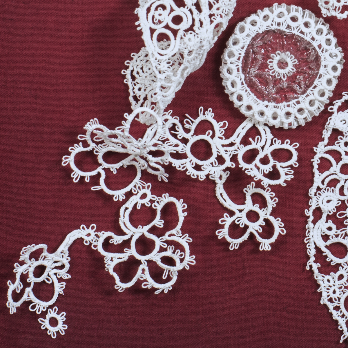 fine art textile sculpture tatted lace